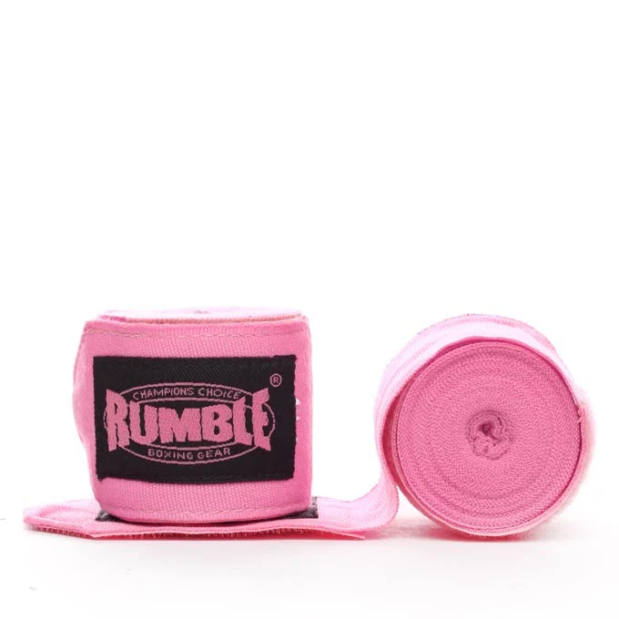 Rumble Bandage Boksen 3 Paar - 4 Meter - Zwart/Roze/Baby Blauw - Image 3