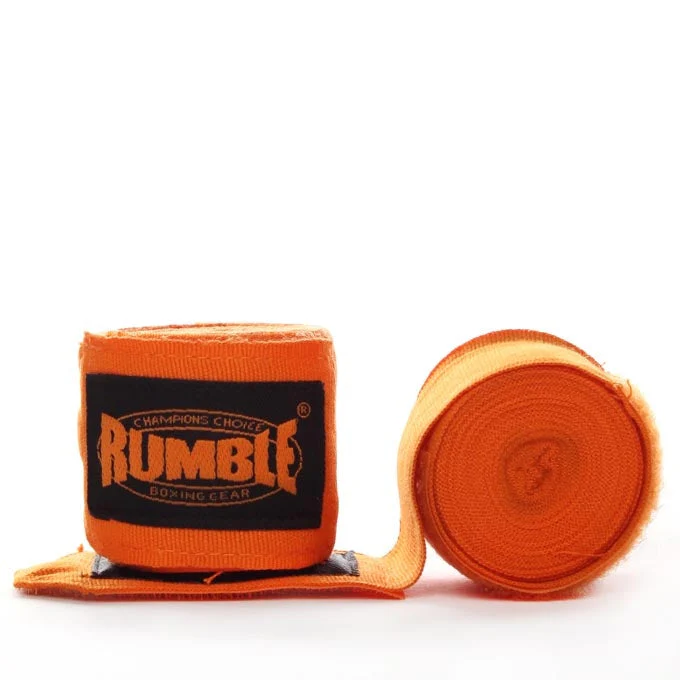Rumble Bandage Boksen 3 Paar - 4 Meter - Geel/Zwart/Oranje - Image 4