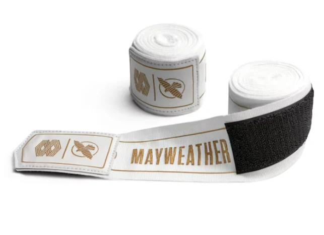 Hayabusa Bandage Mayweather Stretch Wit/Goud - Image 3