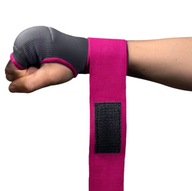 Hayabusa Binnenhandschoen Quick Gel Hand Wraps Grijs/Roze - Image 4