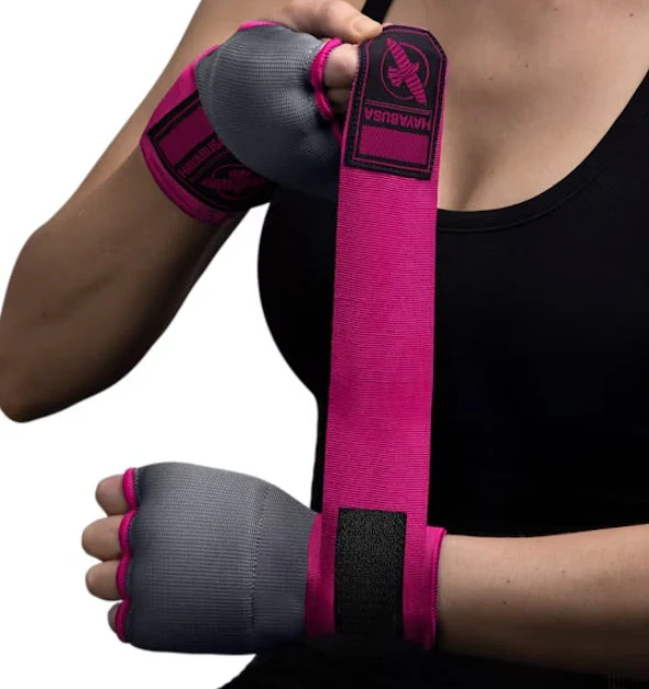 Hayabusa Binnenhandschoen Quick Gel Hand Wraps Grijs/Roze - Image 5