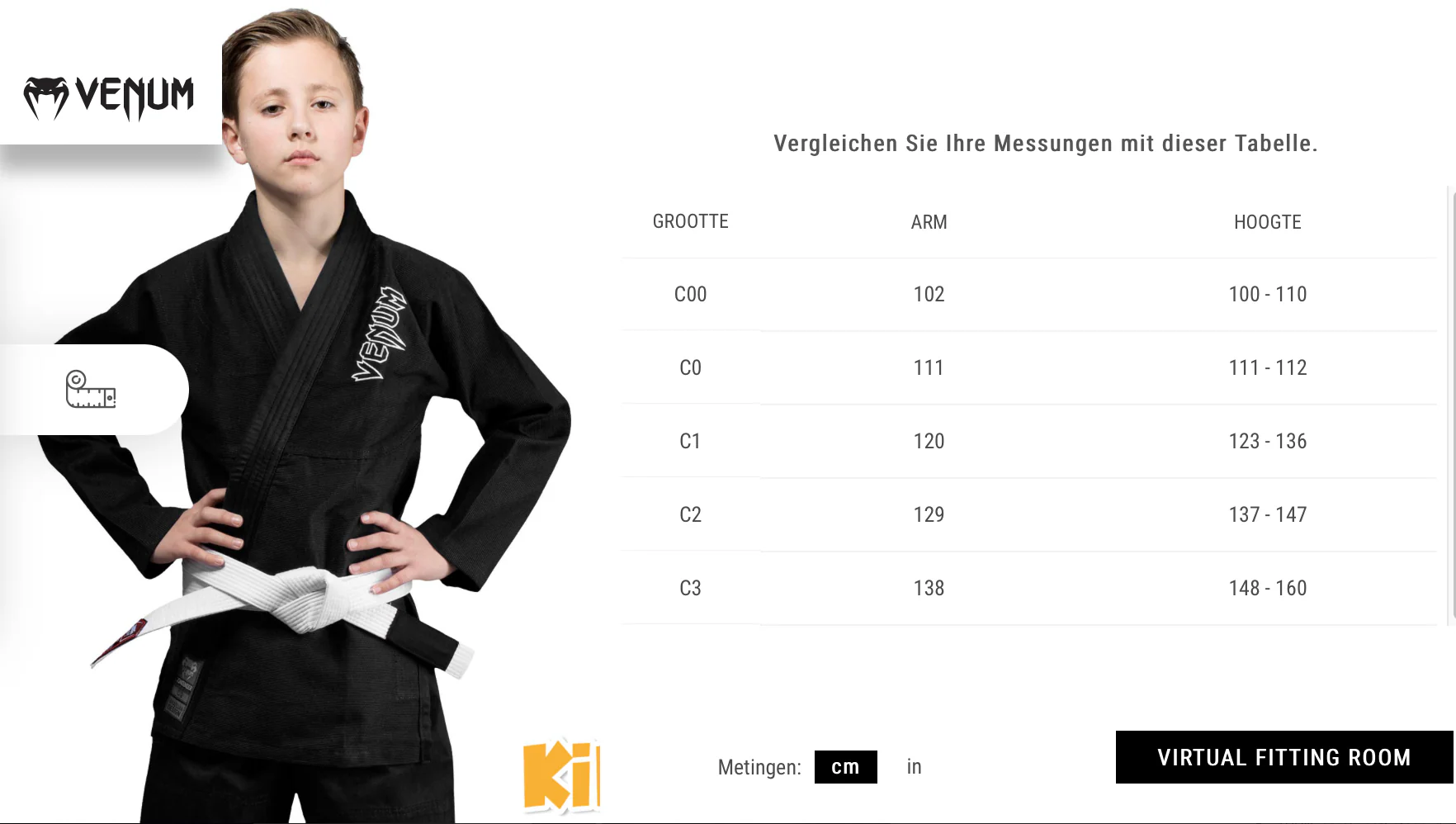 Venum BJJ GI Contender Kids Marineblauw - Image 4