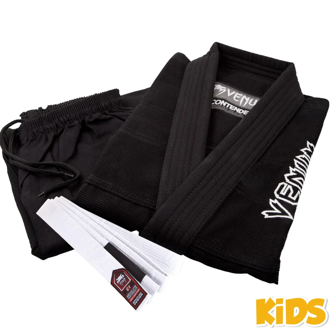 Venum BJJ GI Contender Kids Zwart - Image 4
