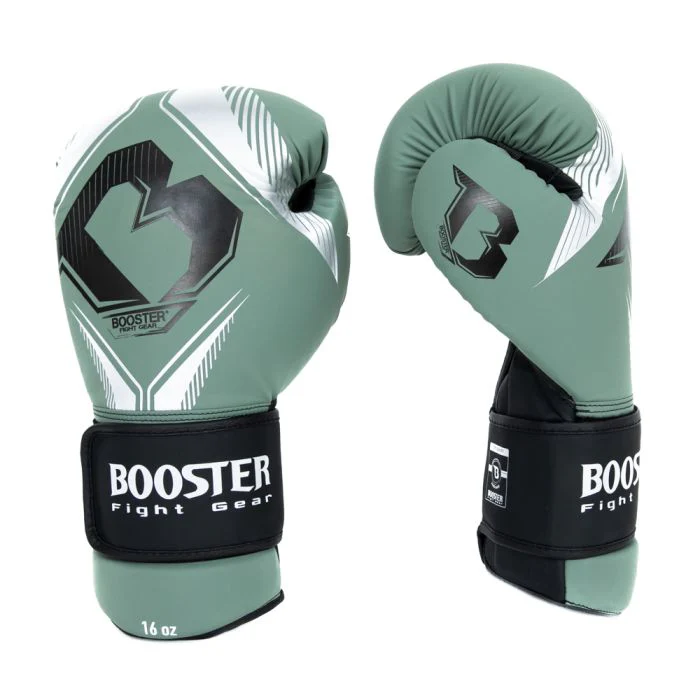 Booster Bokshandschoenen Bangkok Series 3 Khaki/Zwart/Zilver