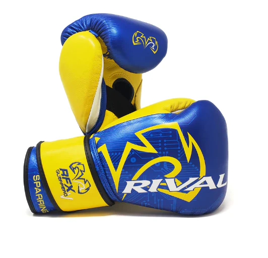 Rival Bokshandschoenen RFX-Guerrero-V Sparring P4P Edition Blauw/Geel