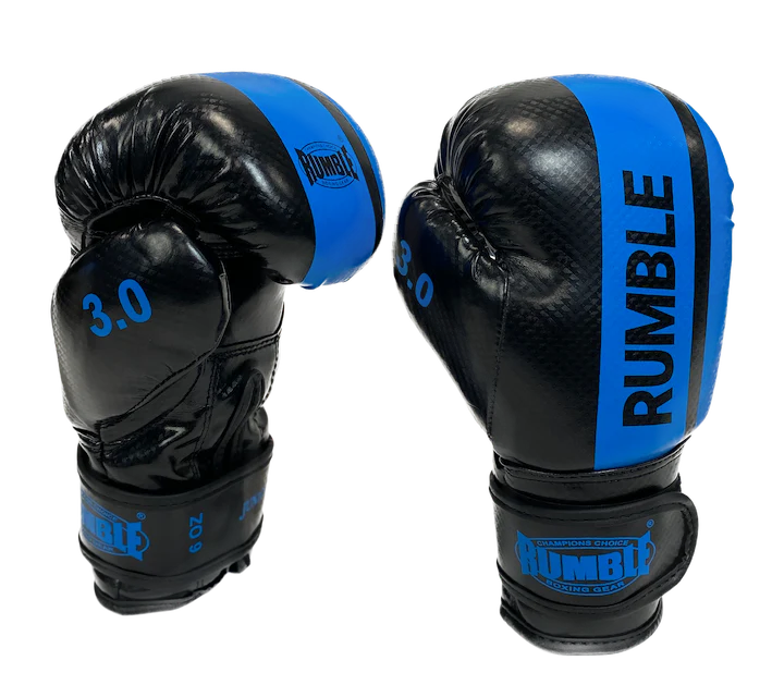 Rumble Bokshandschoenen Junior PU 3.0 Zwart-Blauw