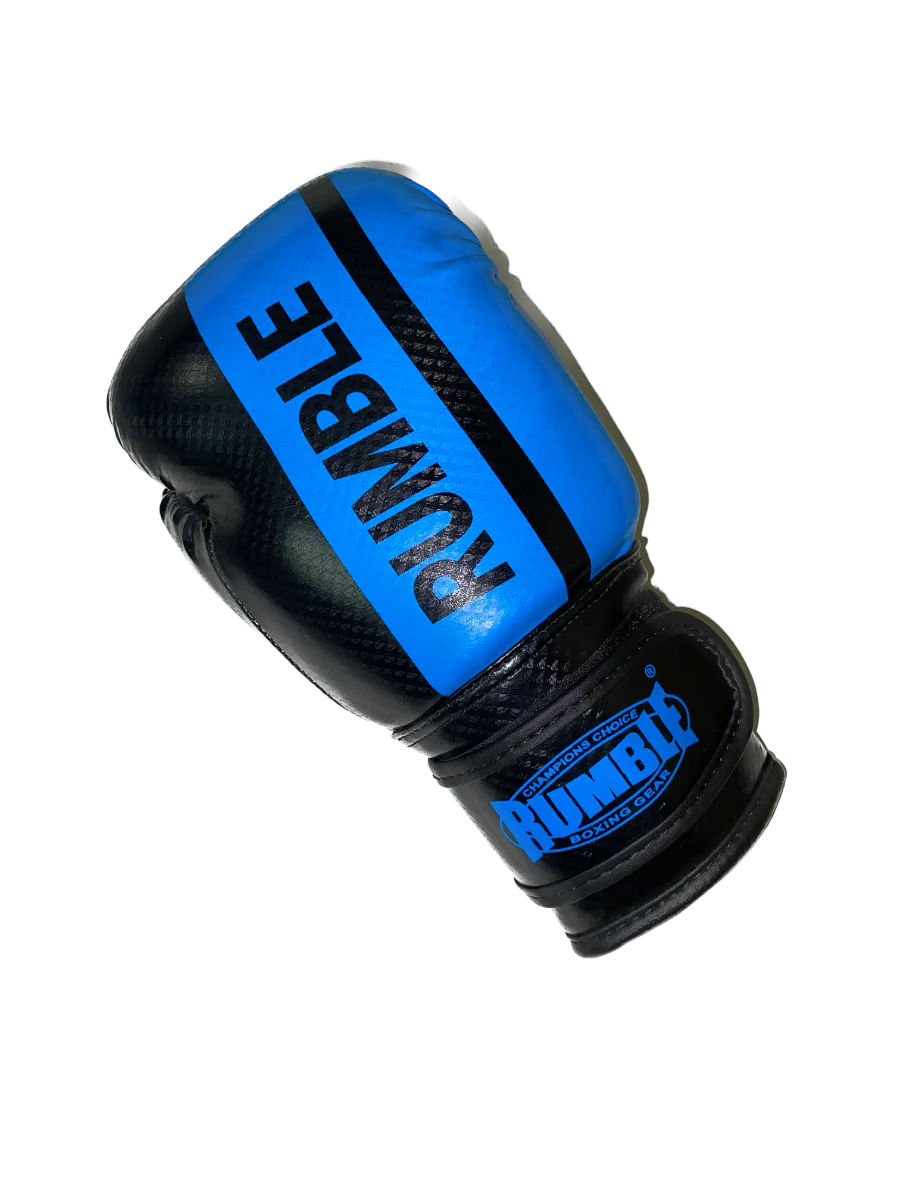 Rumble Bokshandschoenen Junior PU 3.0 Zwart-Blauw - Image 6