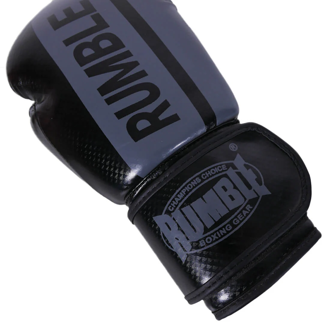 Rumble Bokshandschoenen Junior PU 3.0 Zwart-Grijs - Image 3