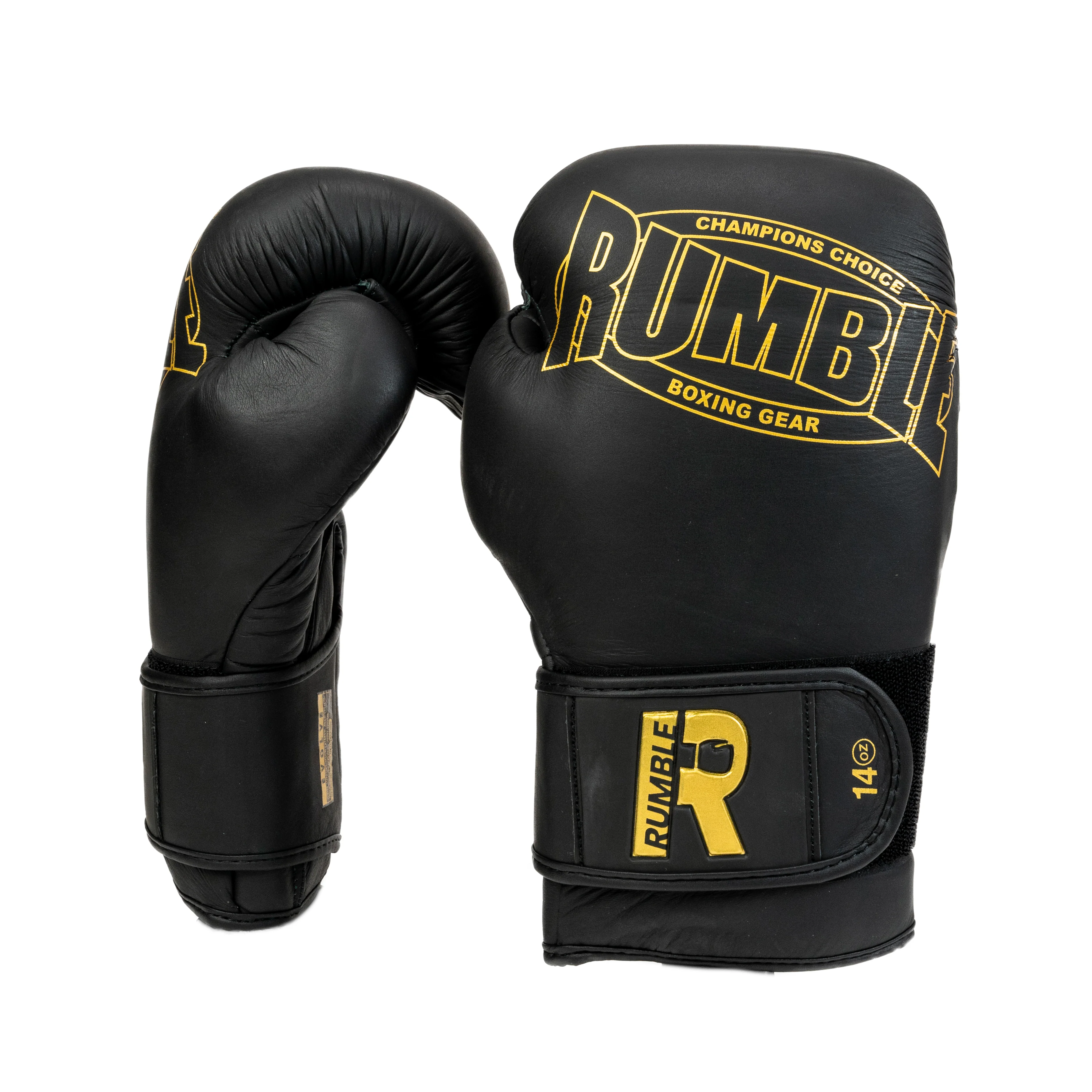 Rumble Bokshandschoenen Leer Evolve Zwart/Goud - Image 2