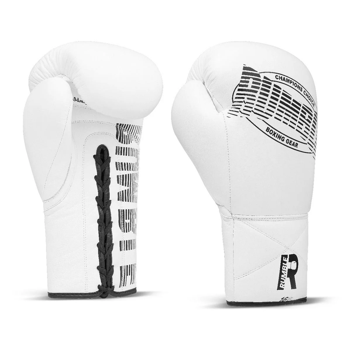Rumble Bokshandschoenen Leer Laces Wit - Image 2