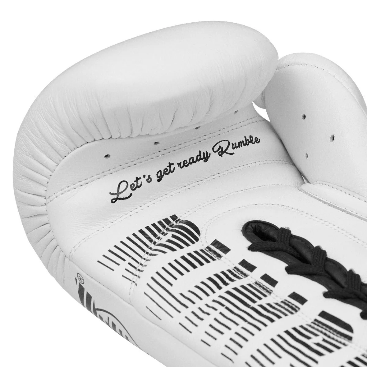 Rumble Bokshandschoenen Leer Laces Wit - Image 3