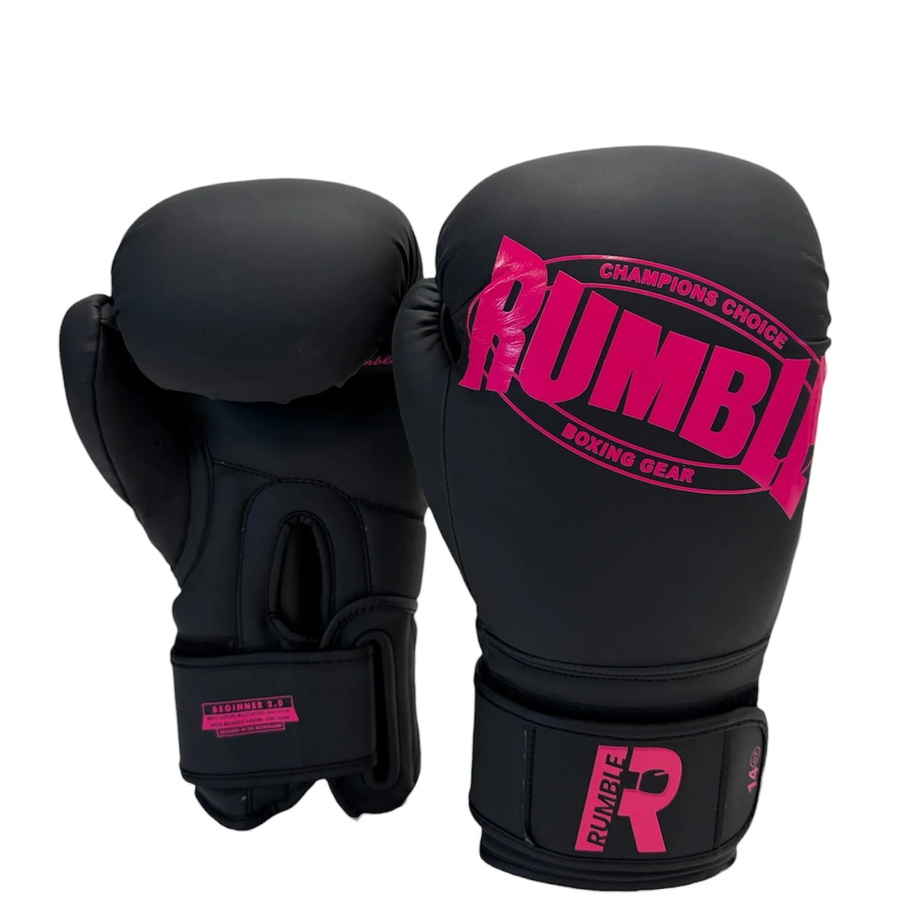 Rumble Bokshandschoenen PU Beginner 2.0 Zwart/Roze
