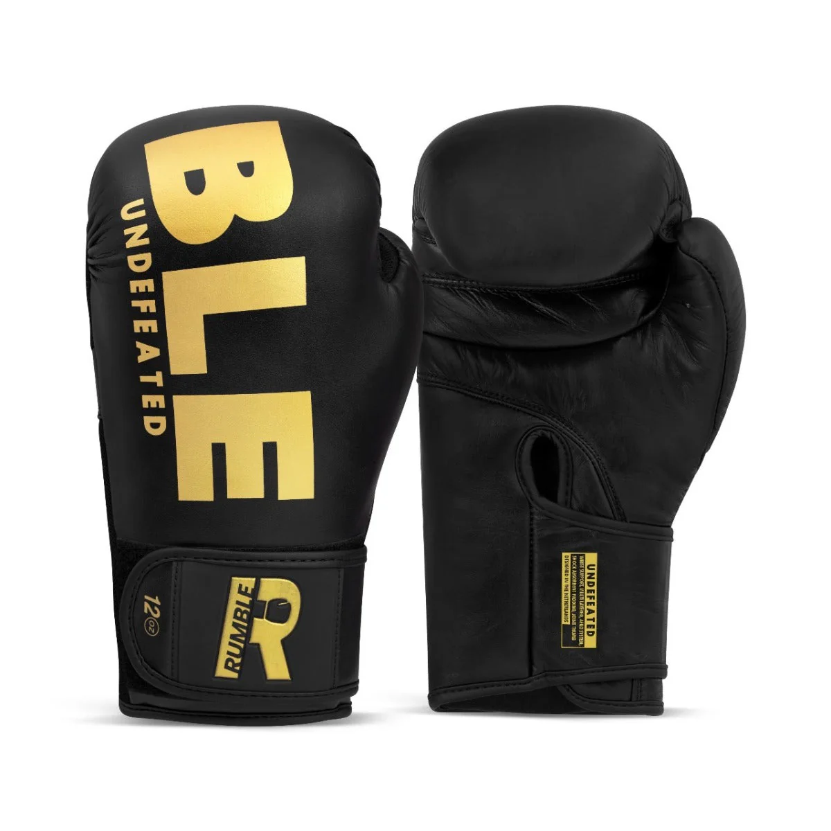 Rumble Bokshandschoenen PU Undefeated Zwart/Goud