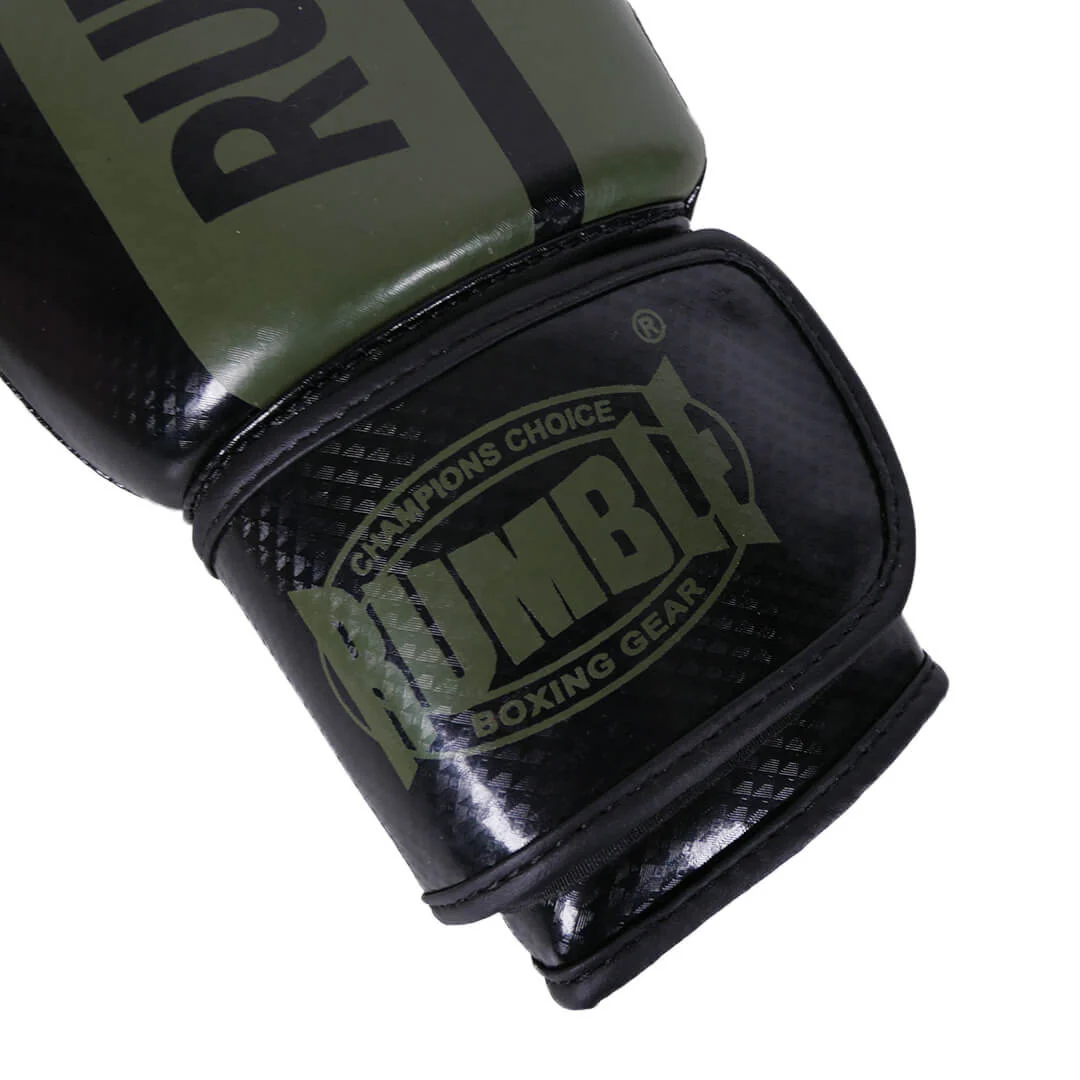 Rumble Bokshandschoenen Ready PU 3.0 Zwart-Army Green - Image 6
