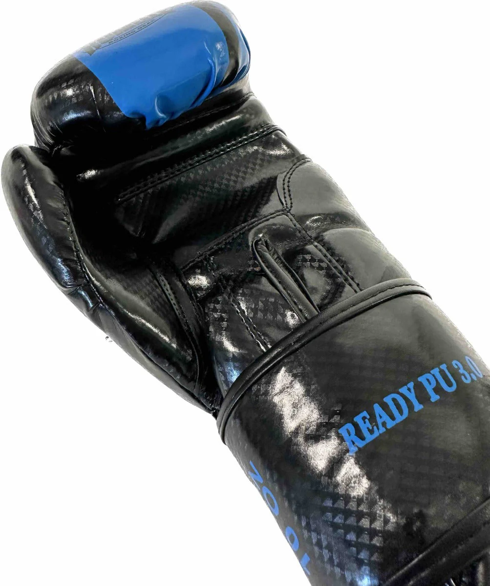 Rumble Bokshandschoenen Ready PU 3.0 Zwart-Blauw - Image 3