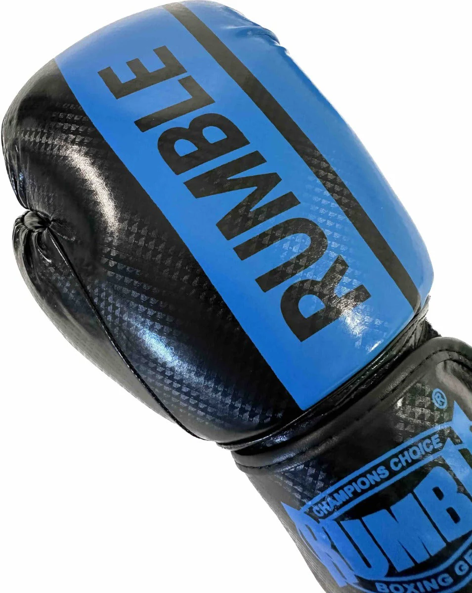 Rumble Bokshandschoenen Ready PU 3.0 Zwart-Blauw - Image 4