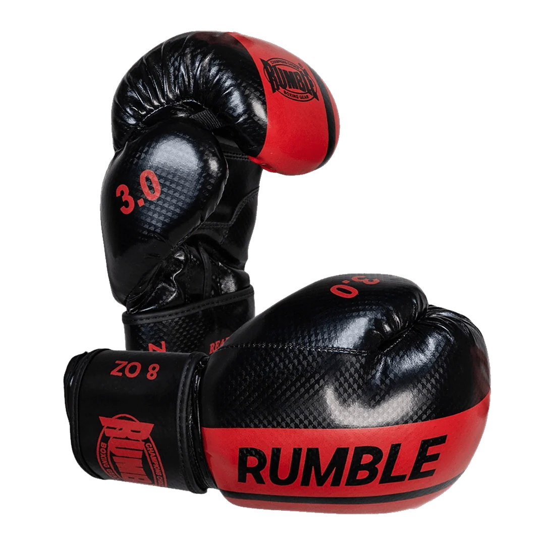 Rumble Bokshandschoenen  Ready PU 3.0 Zwart-Rood