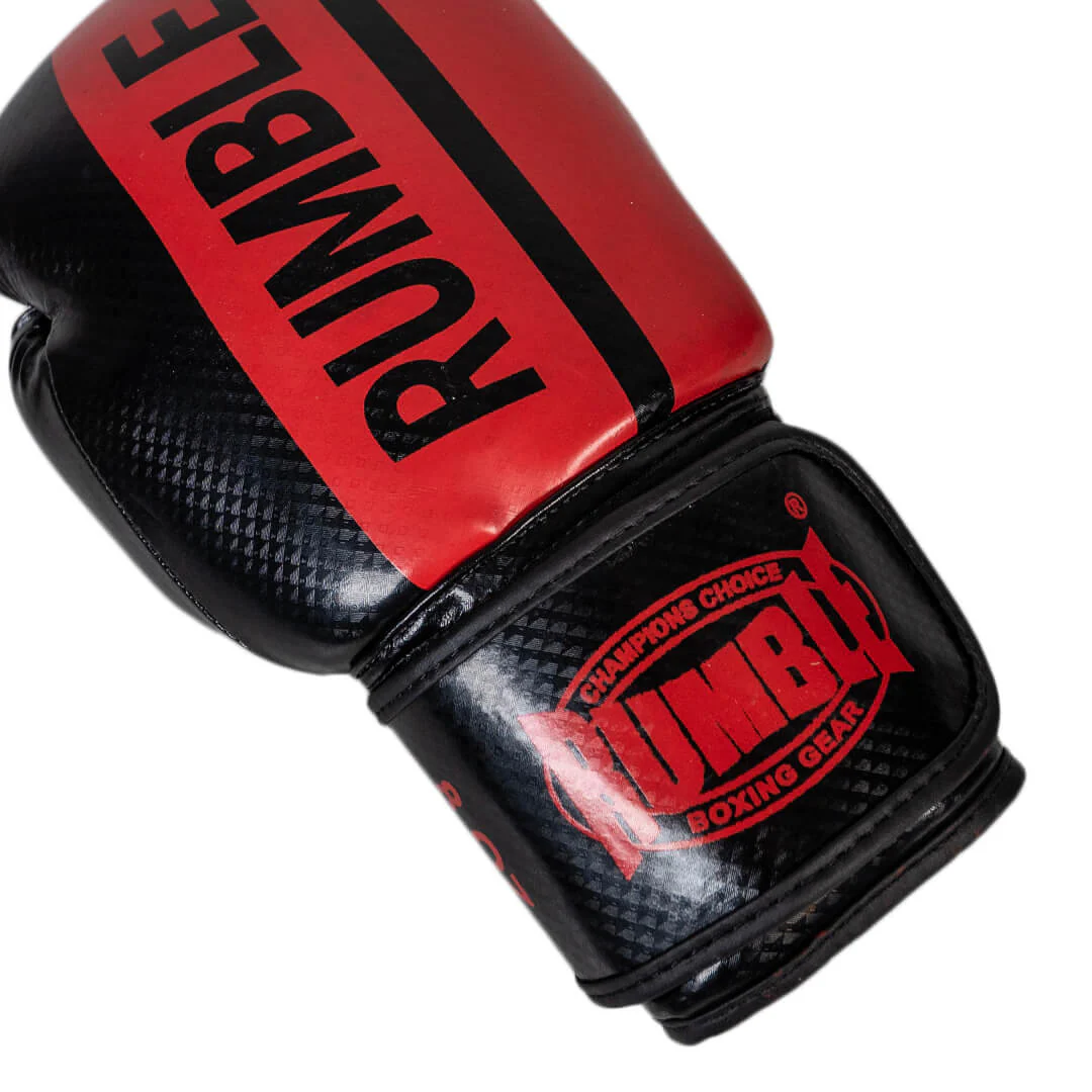 Rumble Bokshandschoenen  Ready PU 3.0 Zwart-Rood - Image 4