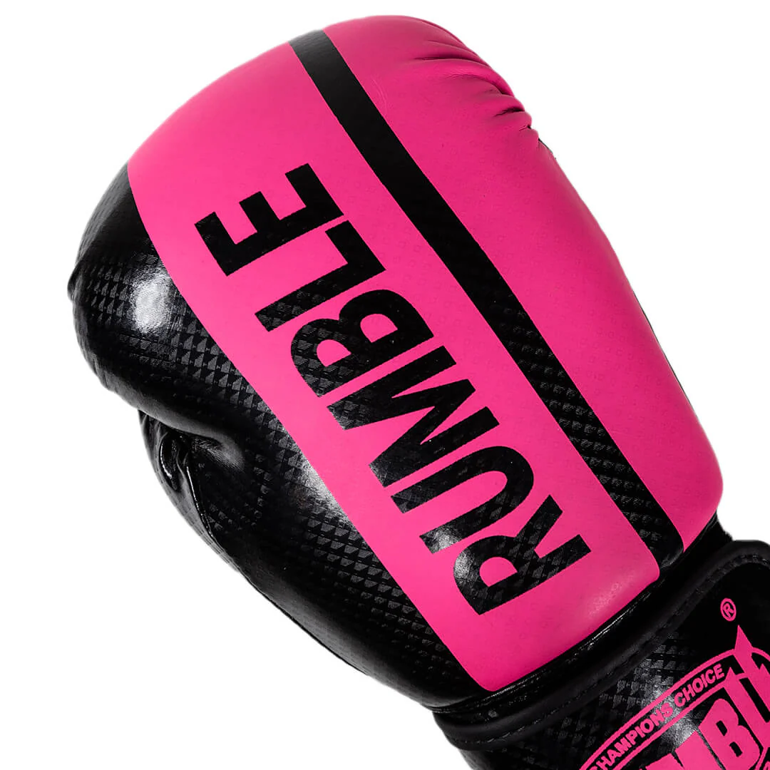 Rumble Bokshandschoenen  Ready PU 3.0 Zwart-Roze - Image 4
