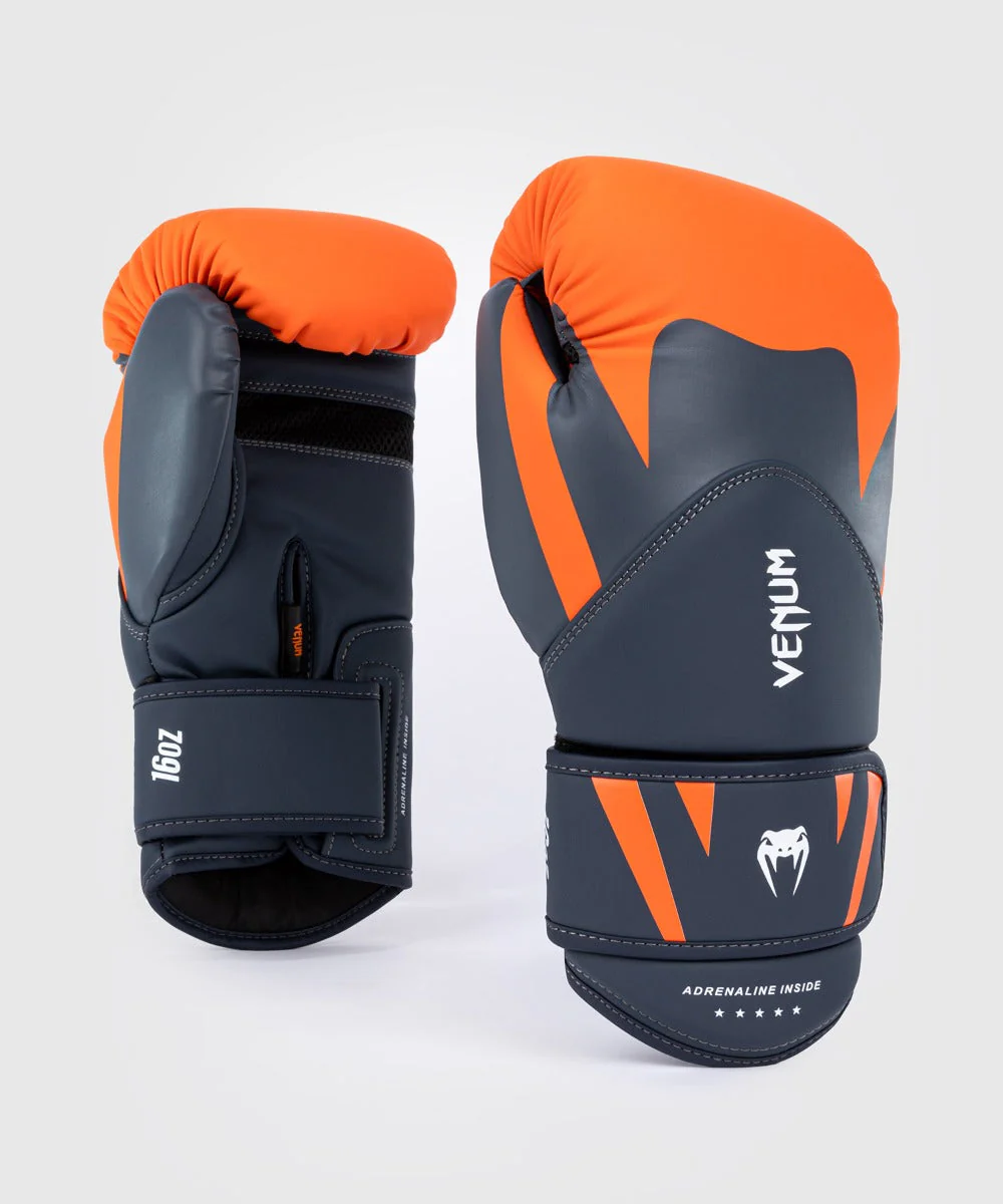 Venum Bokshandschoenen Challenger 4.0 Oranje/Navy Blauw - Image 6