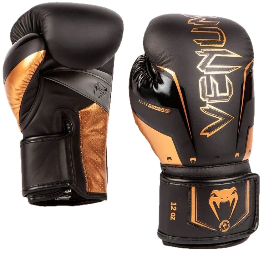 Venum Bokshandschoenen Elite Evo Zwart/Brons