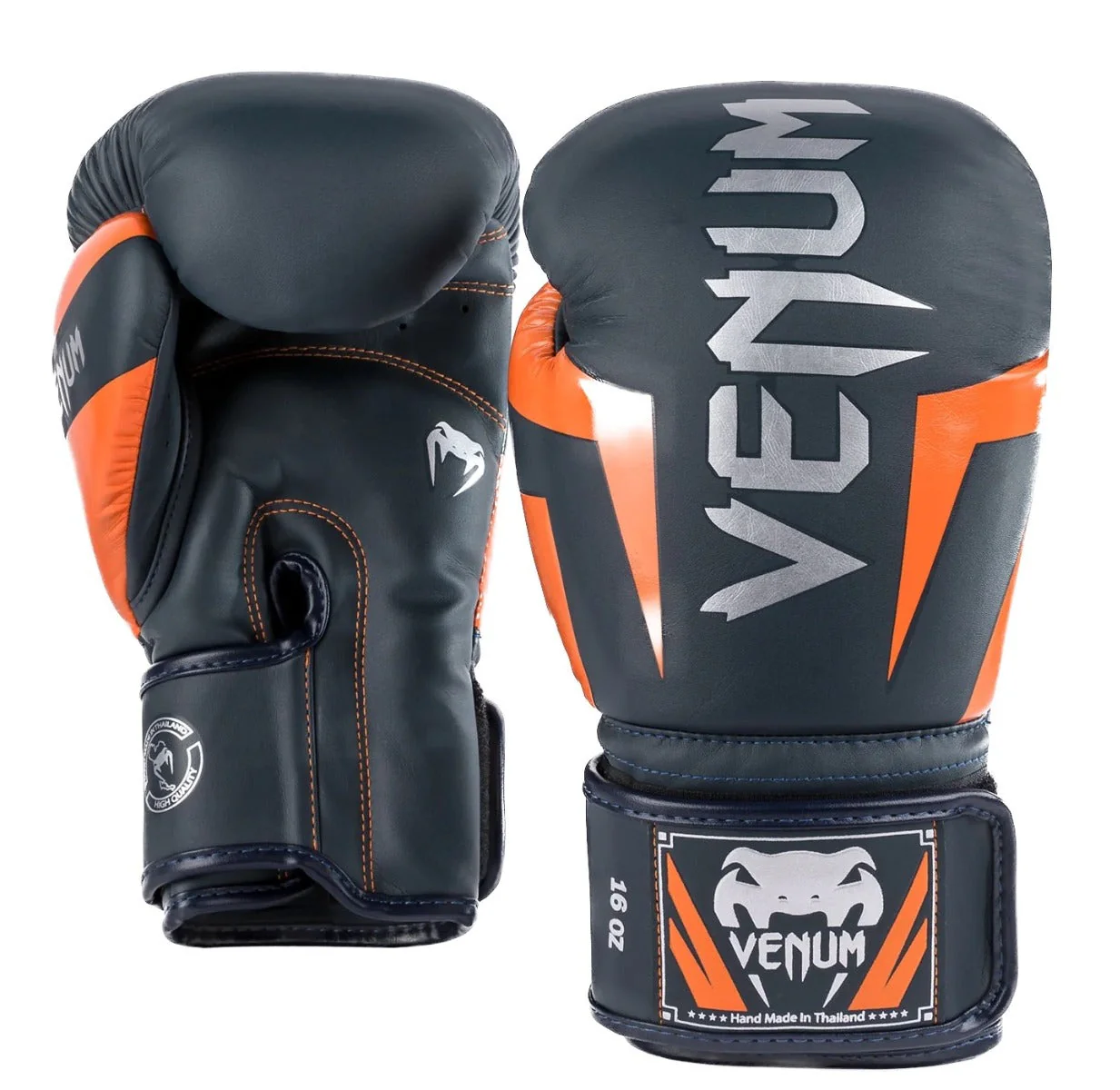 Venum Bokshandschoenen Elite Navy/Zilver/Oranje