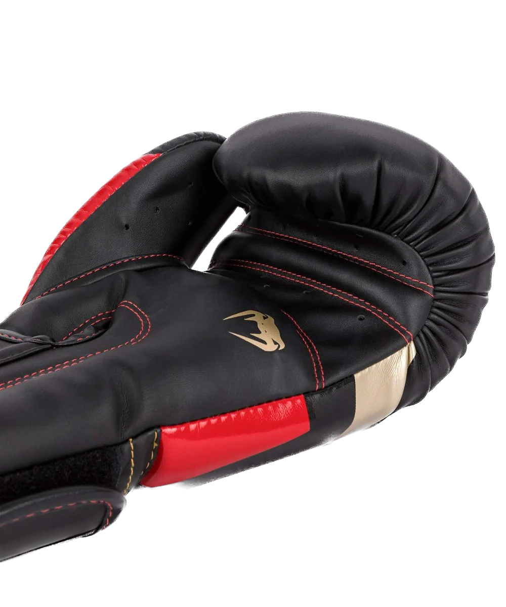 Venum Bokshandschoenen Elite Zwart/Goud/Rood - Image 4