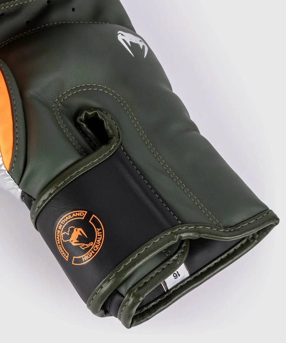 Venum Bokshandschoenen Elite Zwart/Zilver/Khaki - Image 3