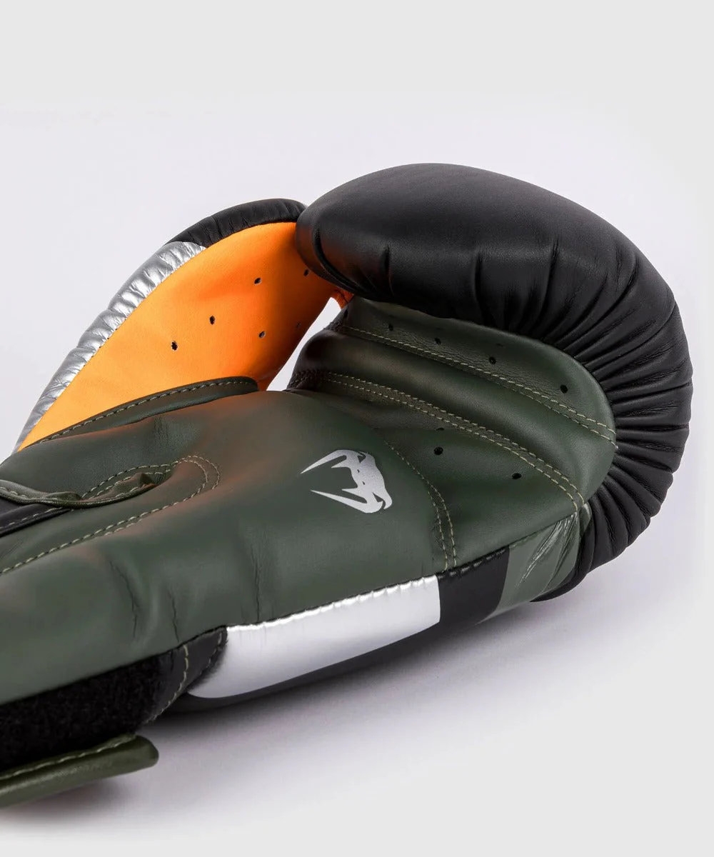 Venum Bokshandschoenen Elite Zwart/Zilver/Khaki - Image 4