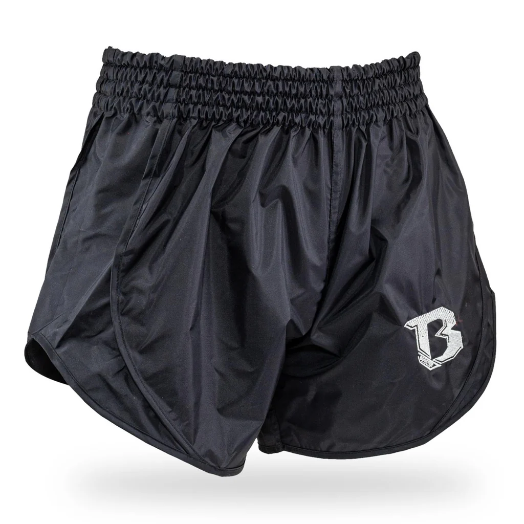 Booster Kickboksshort Retro Hybrid Zwart - Image 2