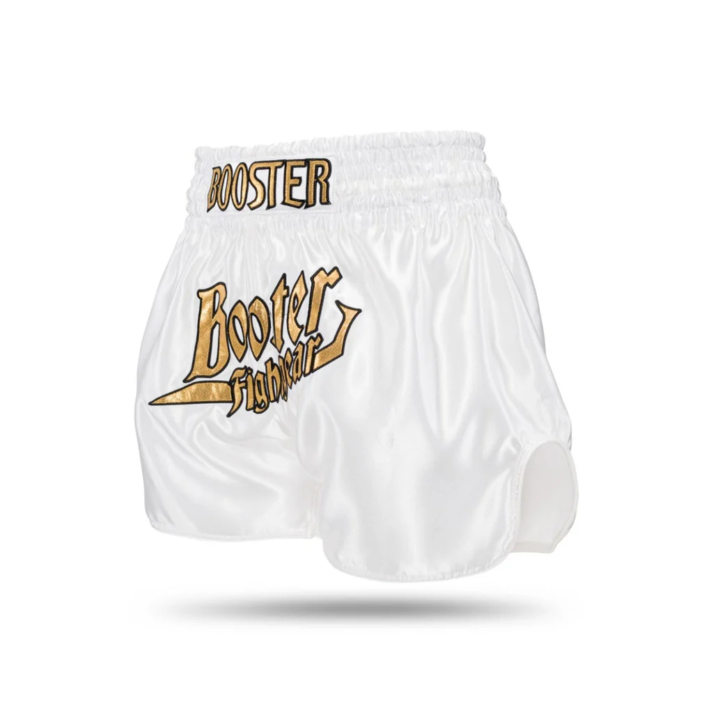 Booster Kickboksshort TBT Thunder Wit/Goud - Image 2
