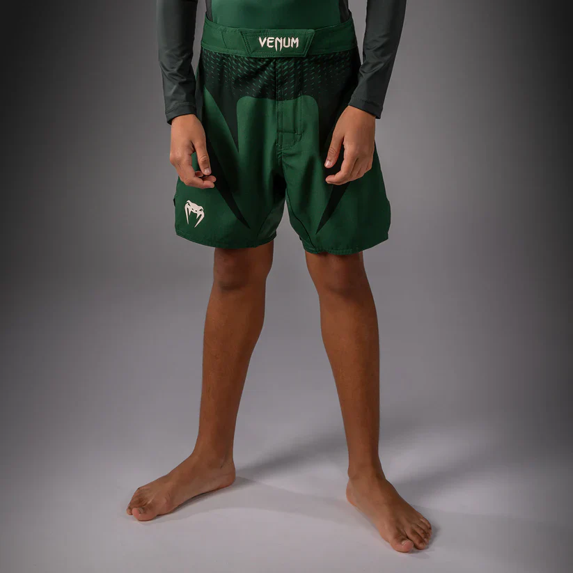 Venum Fightshort Attack Kids Groen/Wit - Image 7
