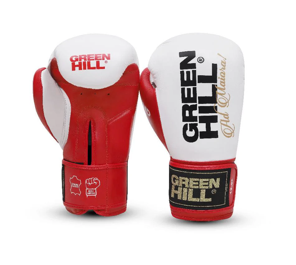 Green Hill Bokshandschoenen Legend Gold Edition Wit/Rood - Image 2