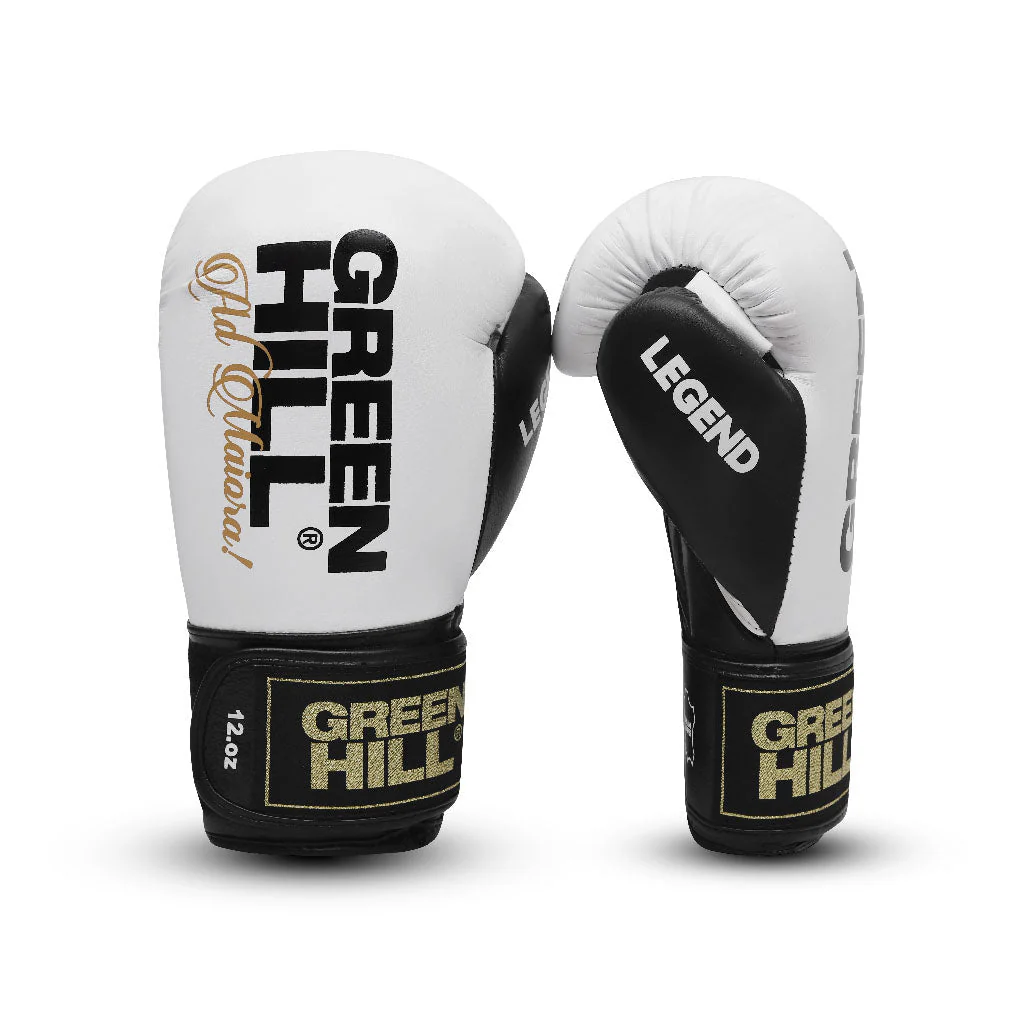 Green Hill Bokshandschoenen Legend Gold Edition Wit/Zwart