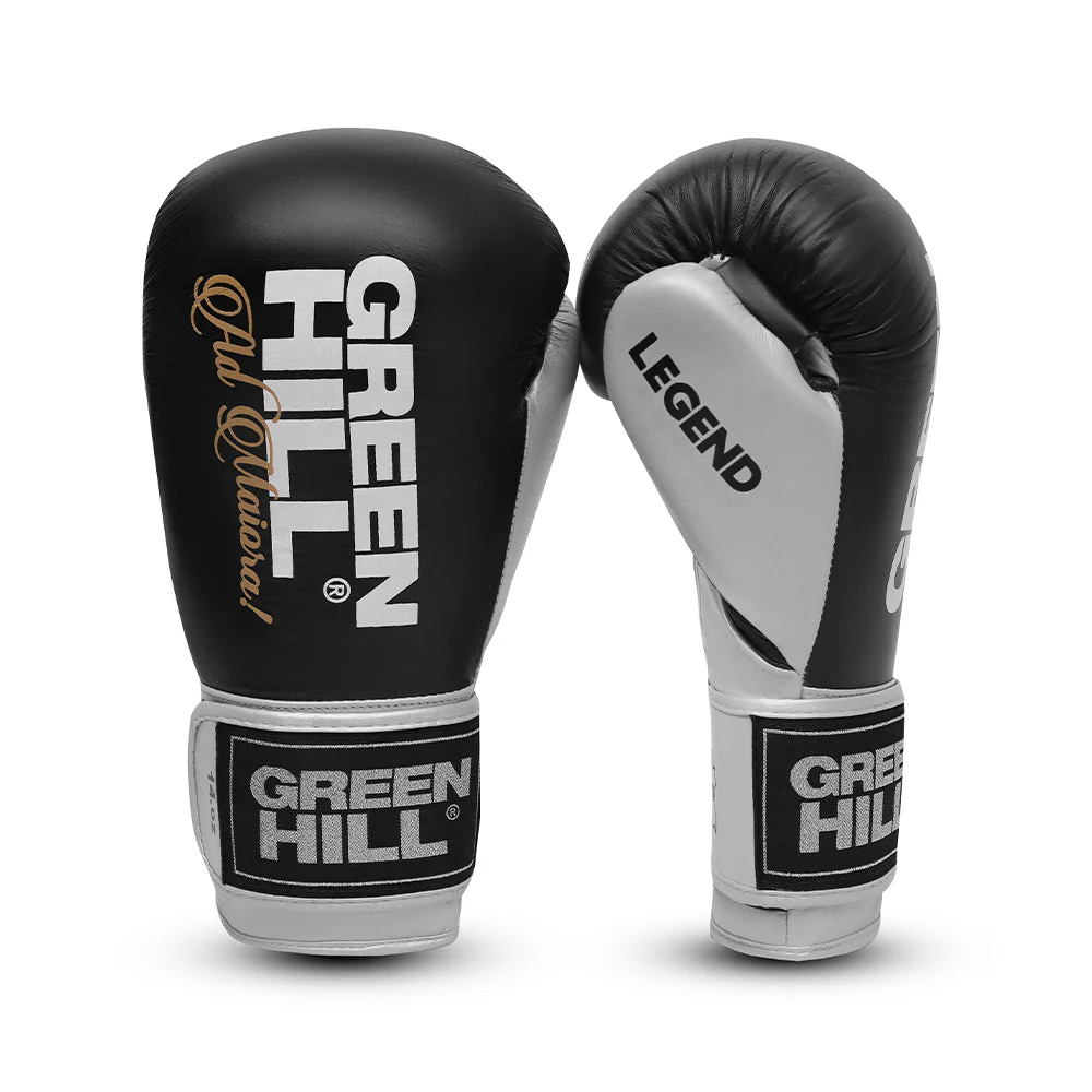 Green Hill Bokshandschoenen Legend Silver Edition Zwart/Zilver