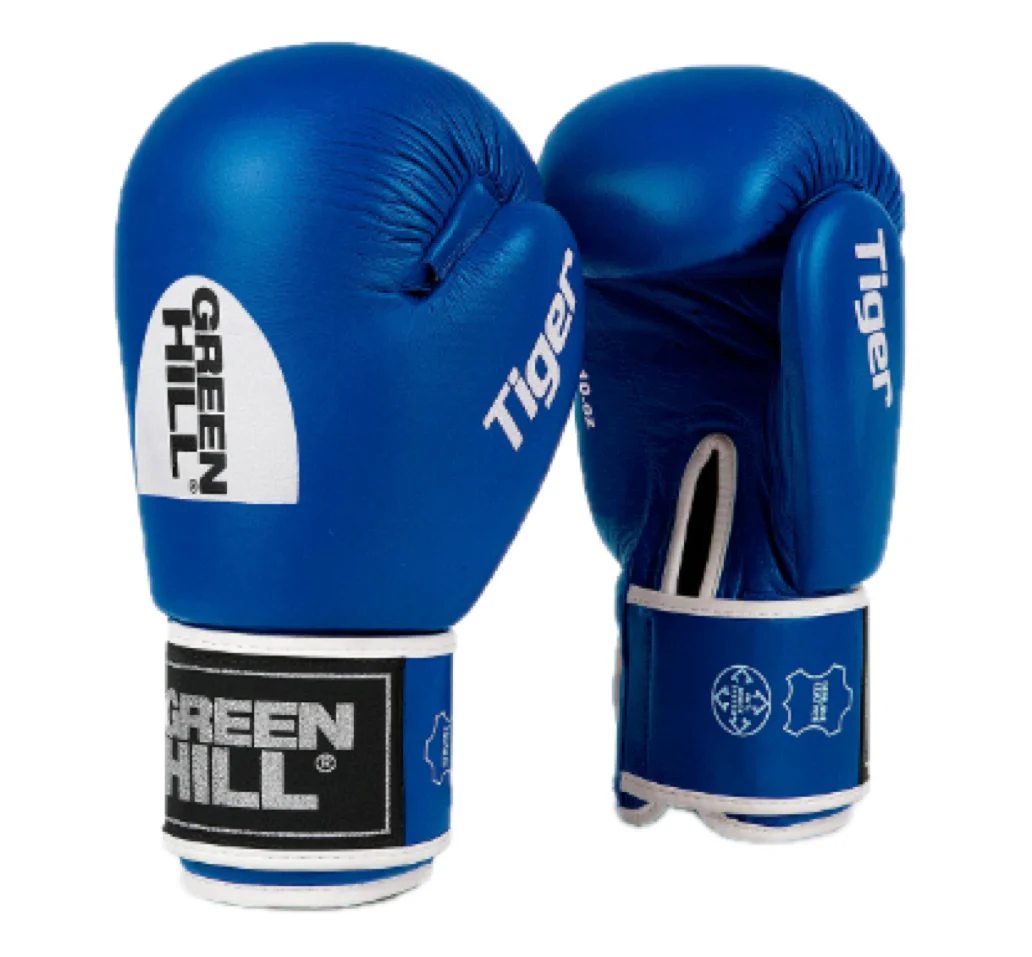 Green Hill Bokshandschoenen Tiger D-Logo Blauw - Image 2