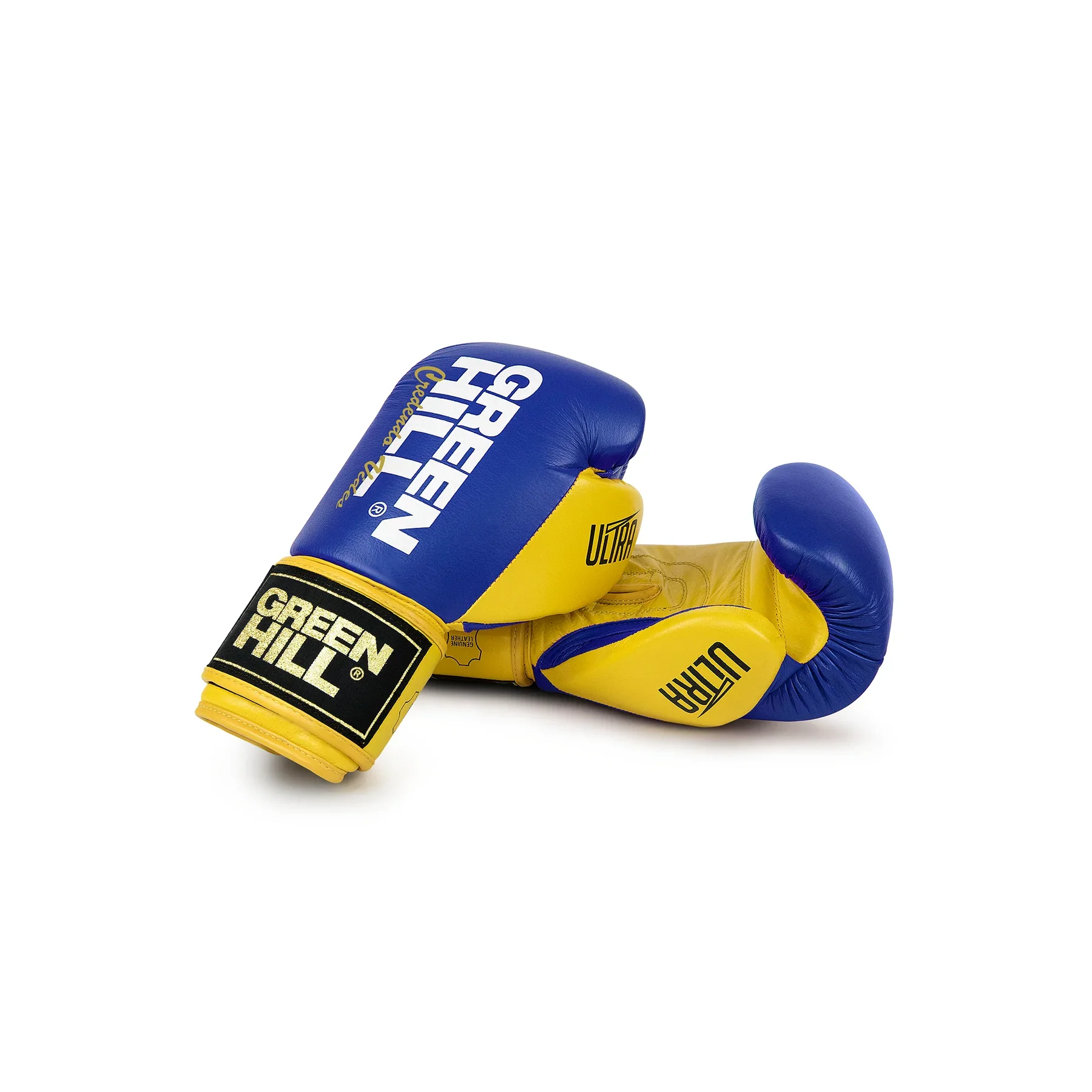 Green Hill Bokshandschoenen Ultra Blauw/Geel - Image 3