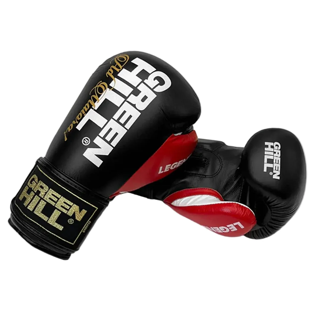 Green Hill Bokshandschoenen Legend Black Editon Zwart/Rood - Image 2