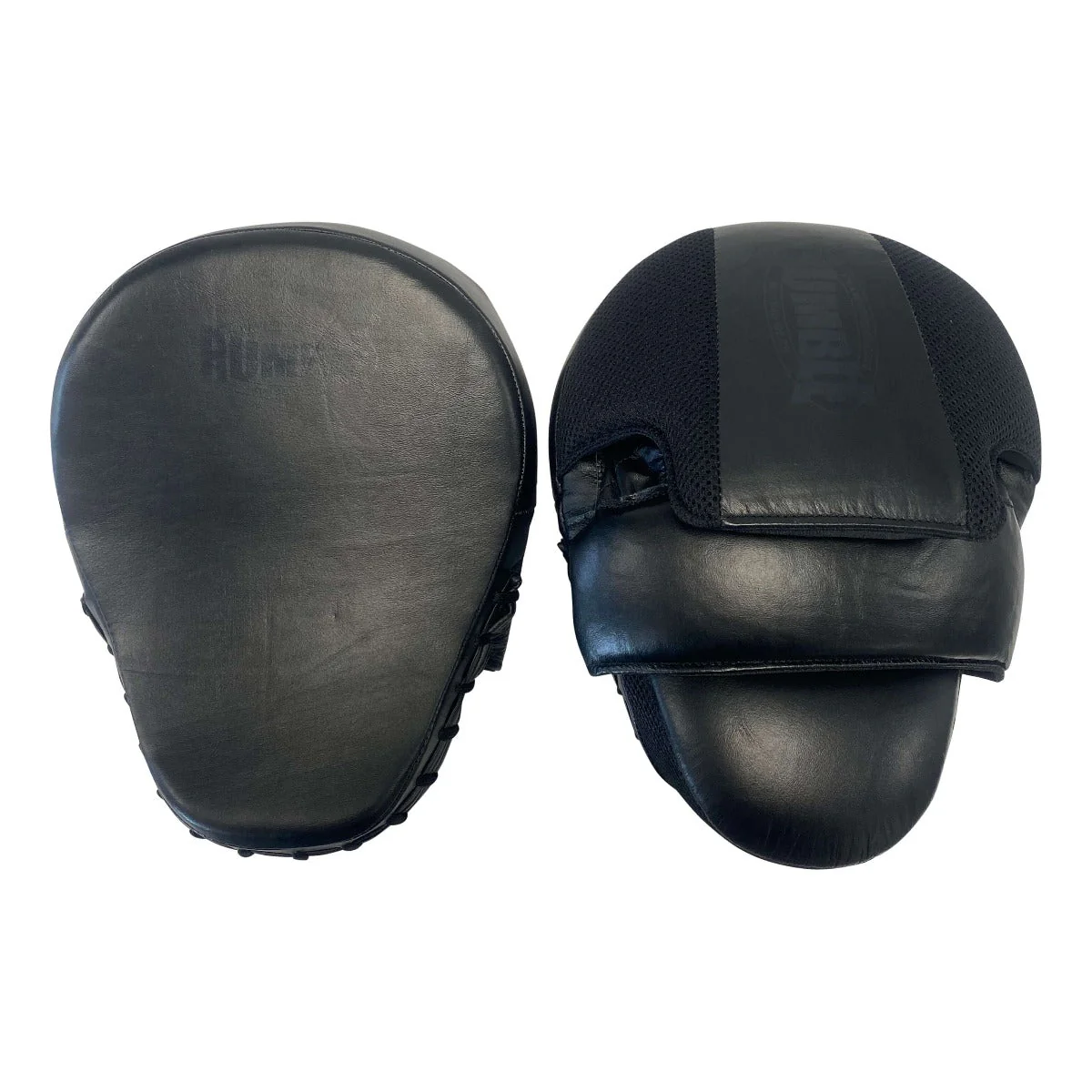 Rumble Handpads Leer Curved Special Zwart-Zwart