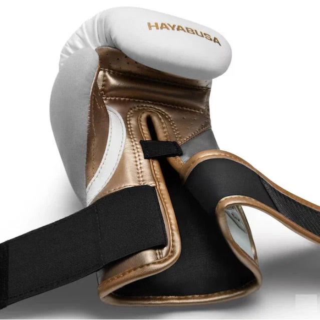 Hayabusa Bokshandschoenen Kids T3 Wit - Goud - Image 3