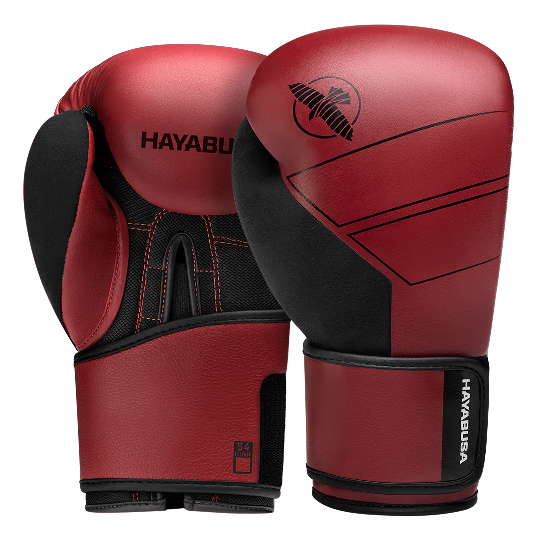 Hayabusa Bokshandschoenen S4 Leer Rood