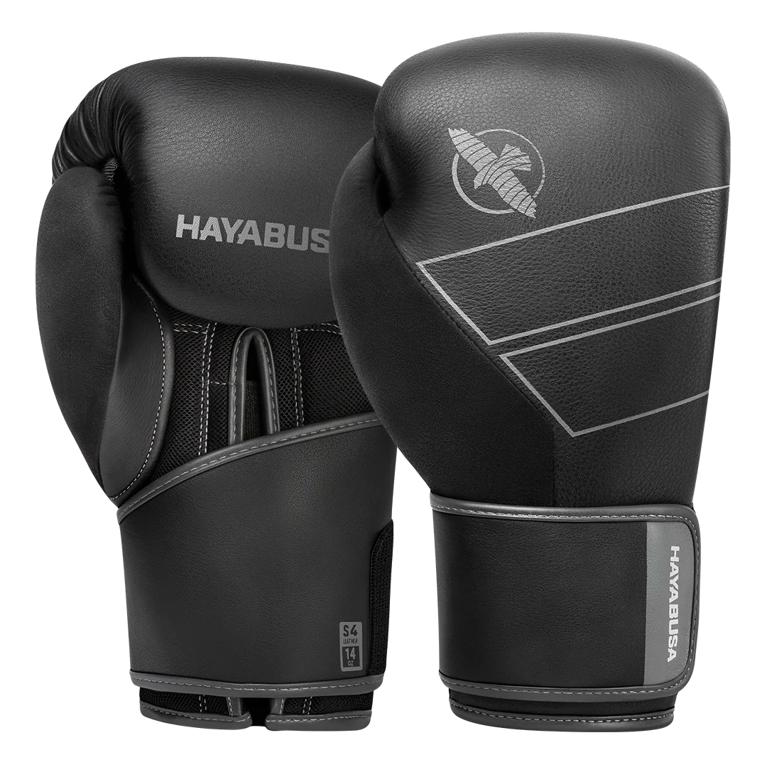 Hayabusa Bokshandschoenen S4 Leer Zwart