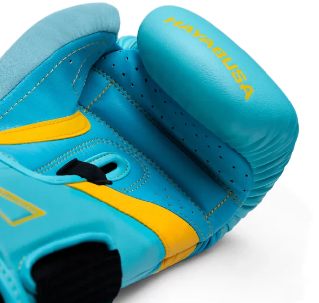 Hayabusa Bokshandschoenen T3 Licht Blauw/Geel - Image 4