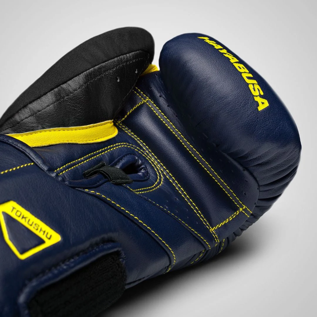 Hayabusa Bokshandschoenen T3 Navy/Geel - Image 2