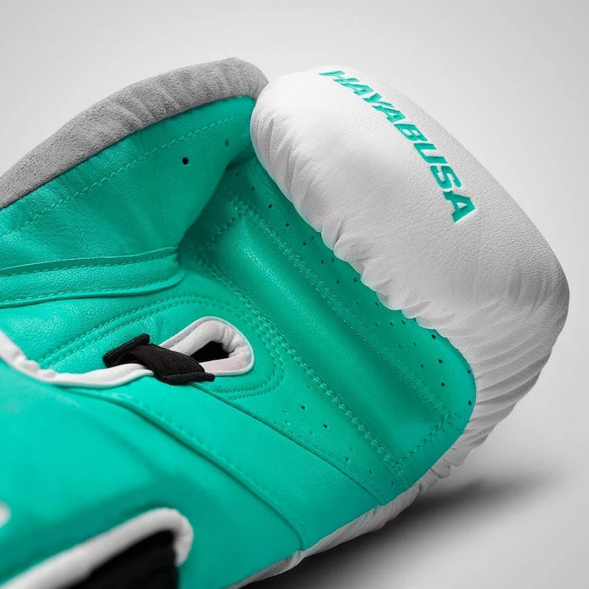 Hayabusa Bokshandschoenen T3 Wit/Teal - Image 3