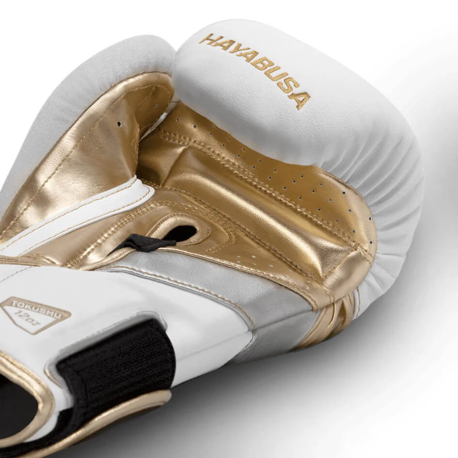 Hayabusa Bokshandschoenen T3 - Wit/Goud - Image 3
