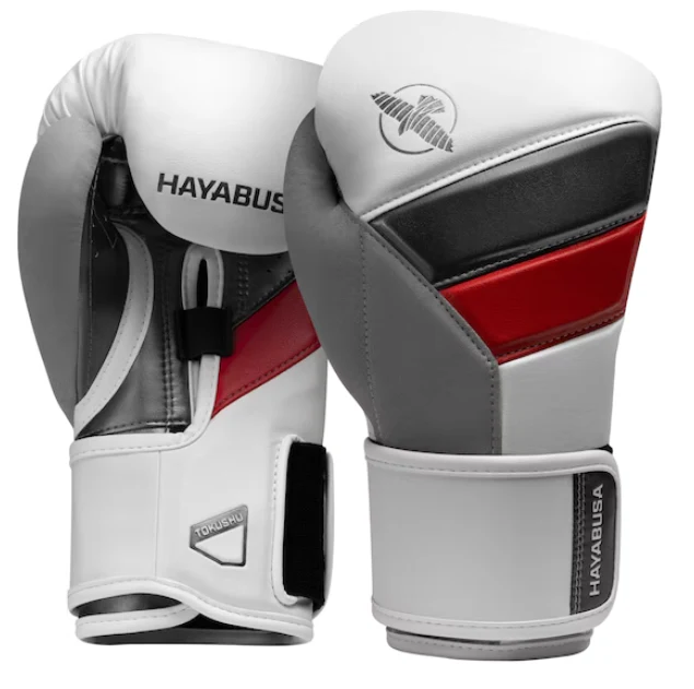 Hayabusa Bokshandschoenen T3 Wit/Zwart/Rood