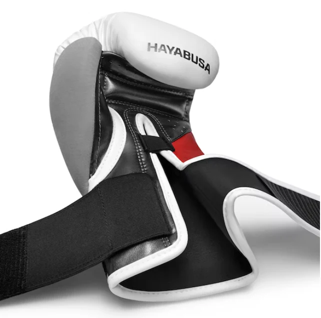 Hayabusa Bokshandschoenen T3 Wit/Zwart/Rood - Image 3
