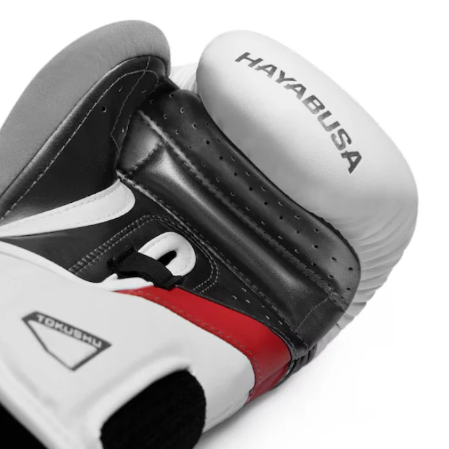Hayabusa Bokshandschoenen T3 Wit/Zwart/Rood - Image 4