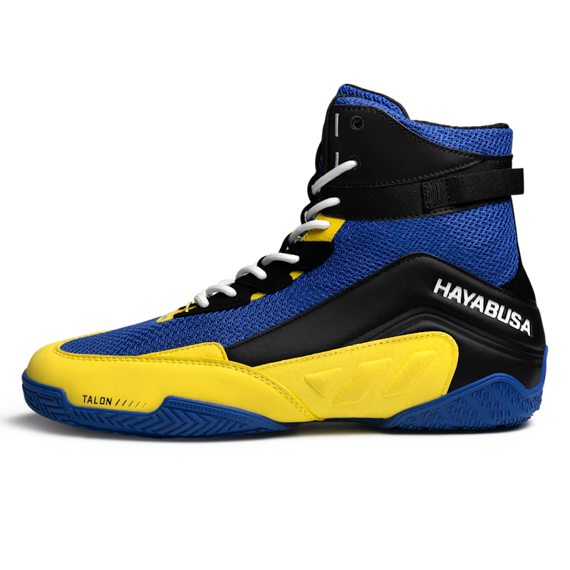 Hayabusa Boksschoenen Talon Blauw/Geel - Image 3